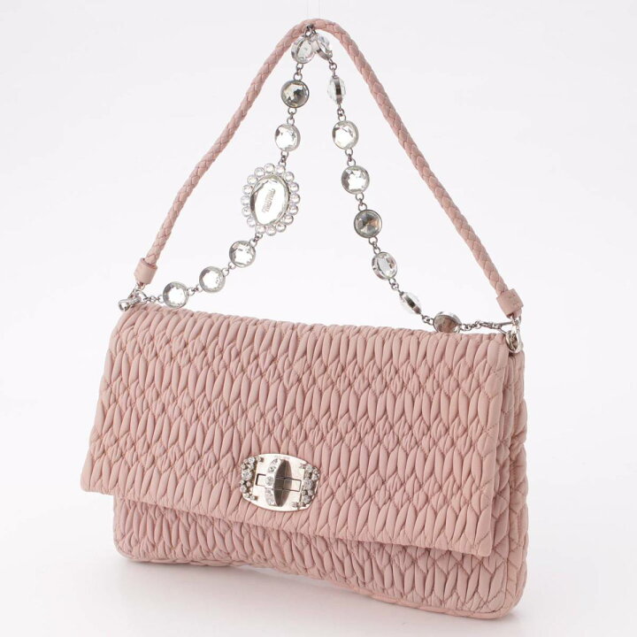 楽天市場】【ミュウミュウ】Miu Miu ナッパクリスタル 2WAY ショルダー 