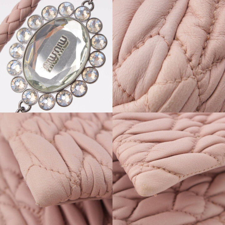 楽天市場】【ミュウミュウ】Miu Miu ナッパクリスタル 2WAY ショルダー  