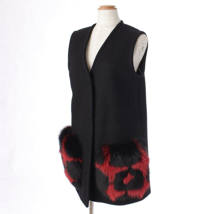 楽天市場】【フェンディ】Fendi 17年 フォックスファー カシミヤ  