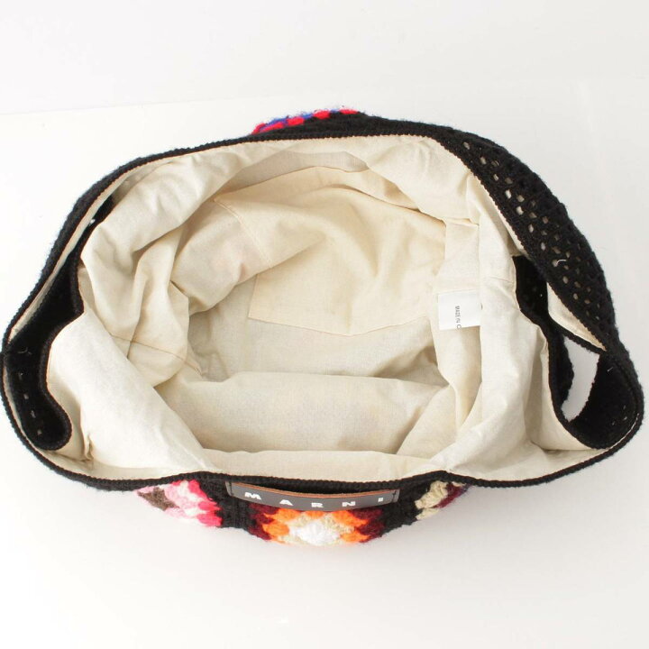楽天市場】【マルニ】Marni フラワー ニット フィッシュ ロゴ トート 