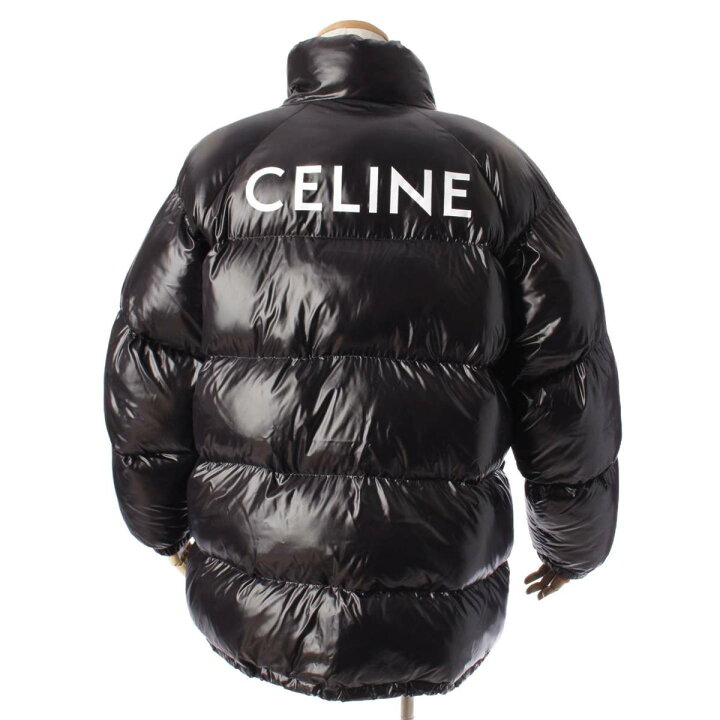 楽天市場】【セリーヌ】Celine ロゴ 軽量ナイロン ショート ダウン 