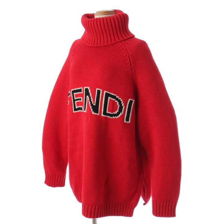 楽天市場】【フェンディ】Fendi ロゴ タートルネック ニット トップス 