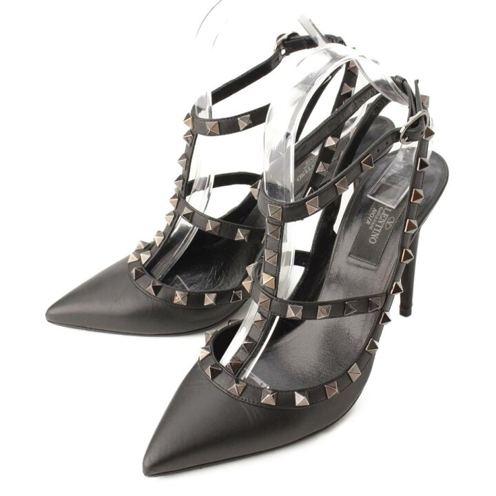楽天市場】【ヴァレンティノ】Valentino ロックスタッズ レザー ヒール 