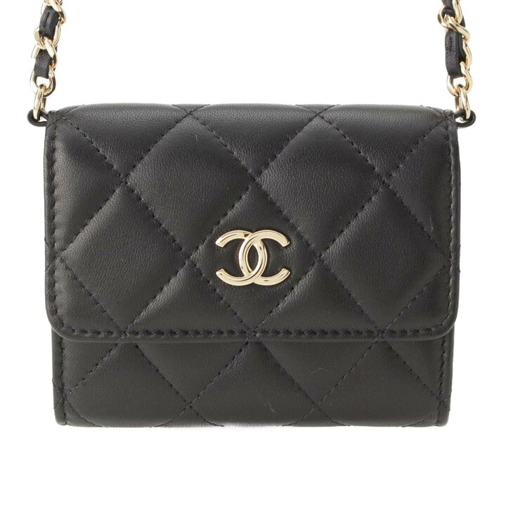 楽天市場】【シャネル】Chanel ミニマトラッセ ラムスキン パール  