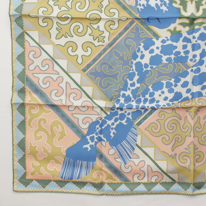 楽天市場】【エルメス】Hermes カレ90 シルクスカーフ Appaloosa des  