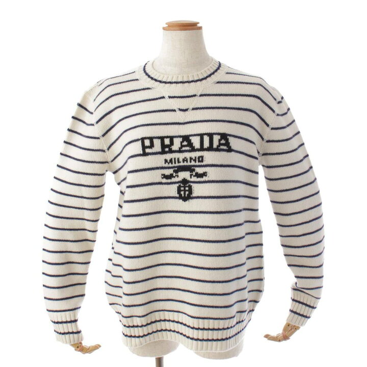楽天市場】【プラダ】Prada 22年 ボーダー ロゴ ヴァージンウール  