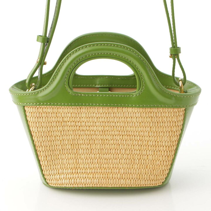 楽天市場】【マルニ】Marni TROPICALIA ラフィア レザー マイクロ 