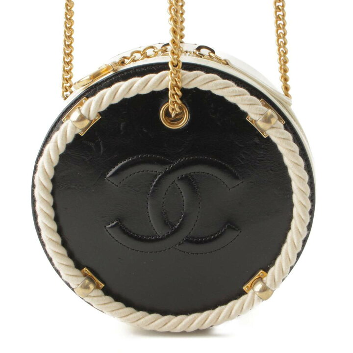 楽天市場】【シャネル】Chanel ヴィンテージカーフ ラウンド ロープ 