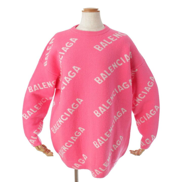 楽天市場】【バレンシアガ】Balenciaga ALL OVER LOGO CREW KNIT 