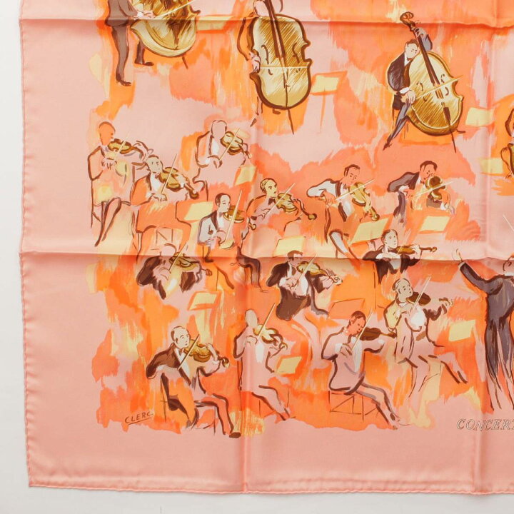 未使用 エルメス HERMES スカーフ カレ 90 コンツェルト - バンダナ  