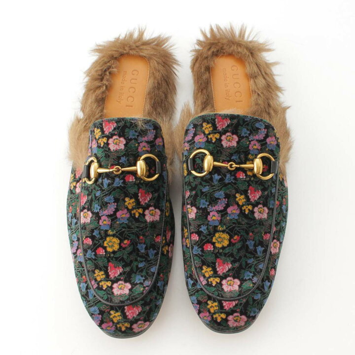 楽天市場】【グッチ】Gucci プリンスタウン ホースビット 花柄 ベロア 