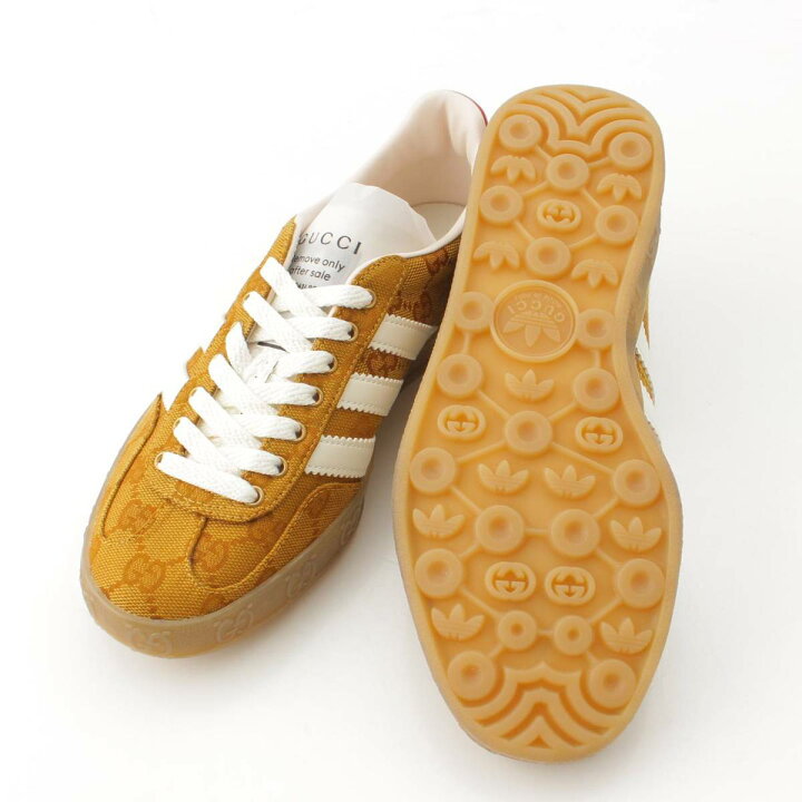 楽天市場】【グッチ】Gucci adidas コラボ ガゼル GGキャンバス 