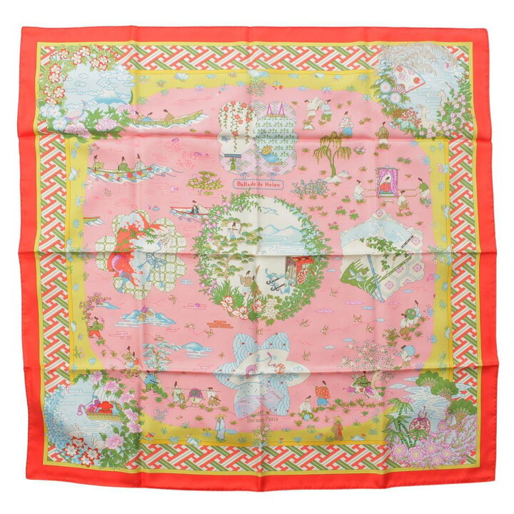 楽天市場】【エルメス】Hermes カレ90 シルクスカーフ Ballade de 