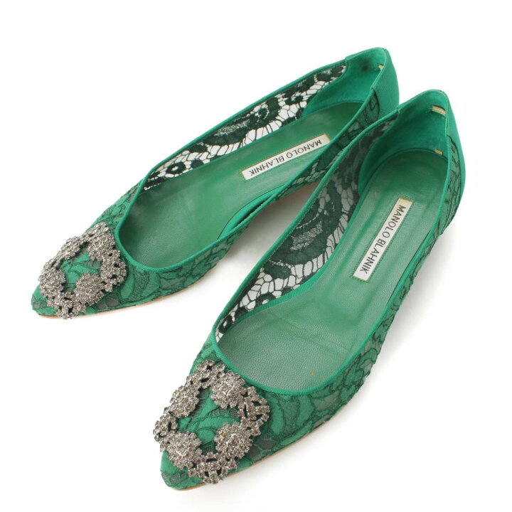 楽天市場】【マノロブラニク】Manolo Blahnik ハンギシ レース  