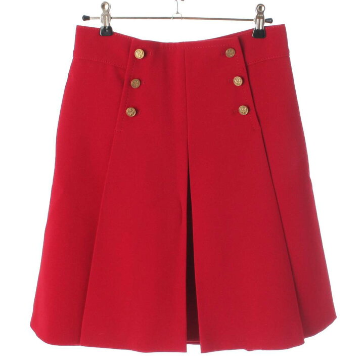楽天市場】レッドヴァレンティノ Red Valentino マリンボタン プリーツ  