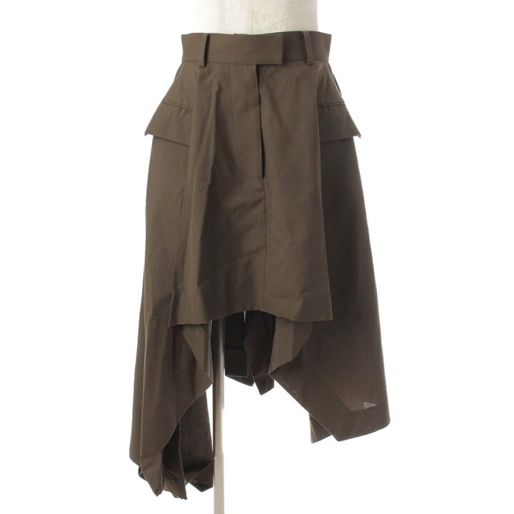 楽天市場】【サカイ】sacai SUITNG ASYMMETRY アシンメトリー スカート 