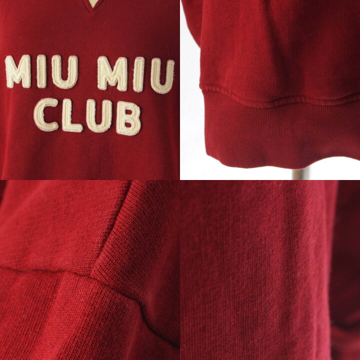 楽天市場】【ミュウミュウ】Miu Miu 22SS クラブ ロゴ コットン 