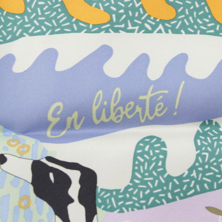 楽天市場】【エルメス】Hermes カレ90 シルクスカーフ EN LIBERTE 自由  