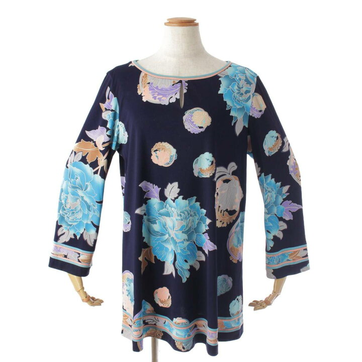楽天市場】【レオナール】LEONARD カンカン 花柄 チュニック  