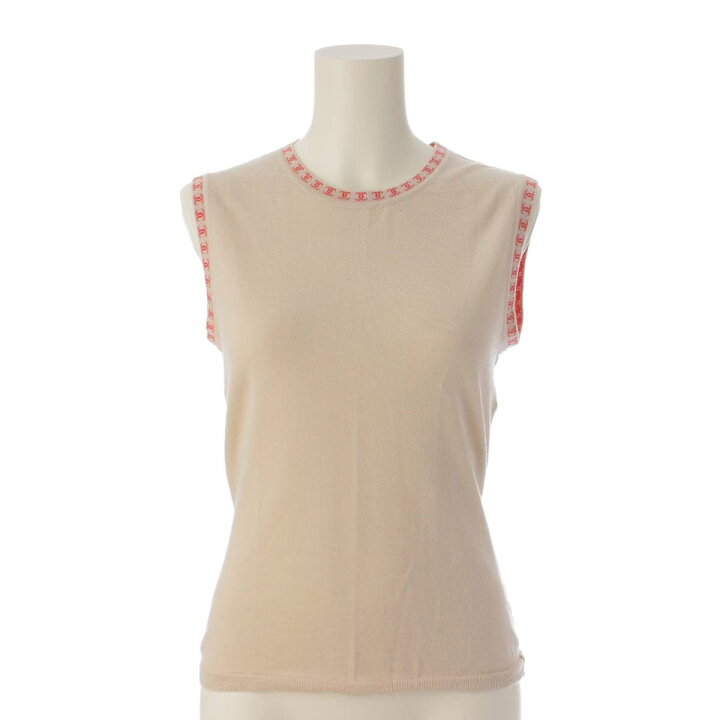 楽天市場】【シャネル】Chanel ココマーク ノースリーブ カシミヤ100  