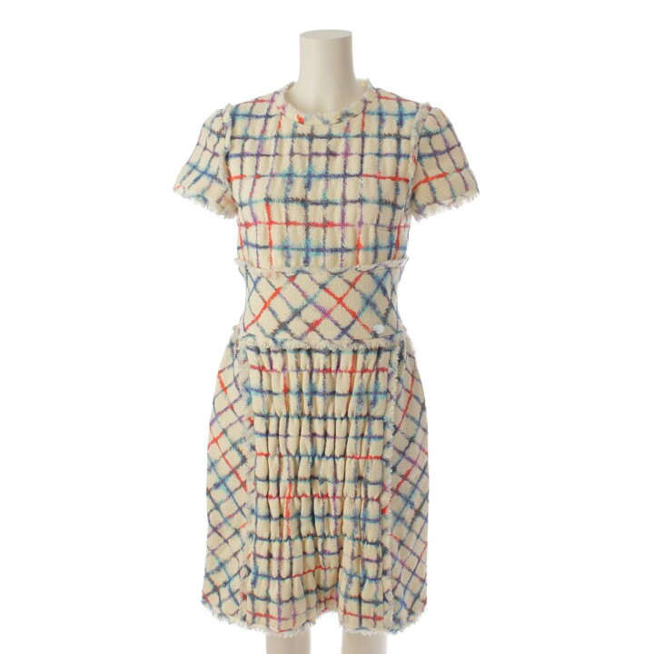 楽天市場】【シャネル】Chanel ツイード 半袖 ココマーク チェック  