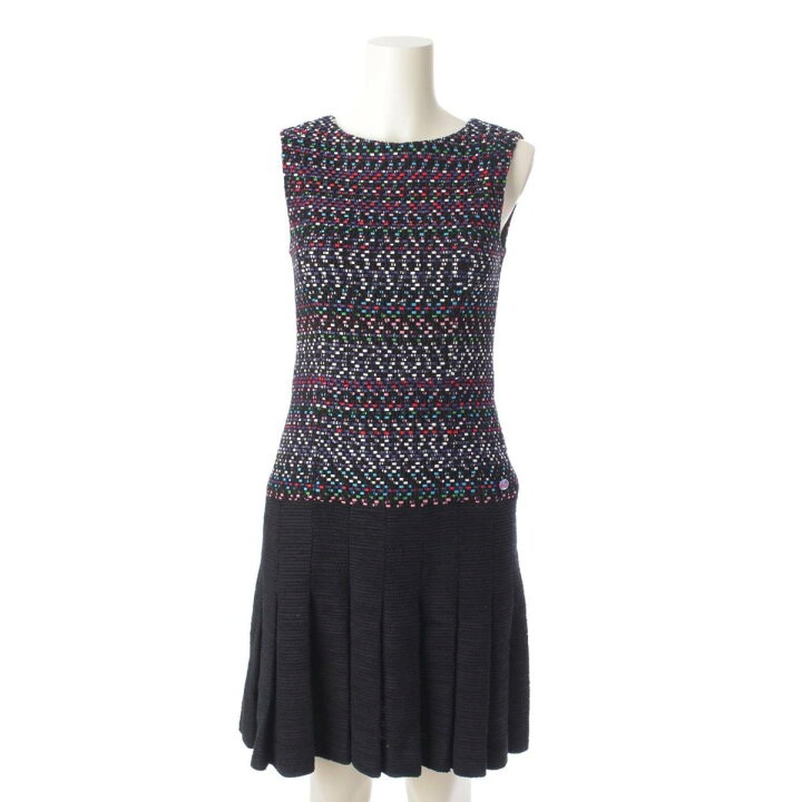 楽天市場】【シャネル】Chanel 18年 ツイード コットン ノースリーブ  