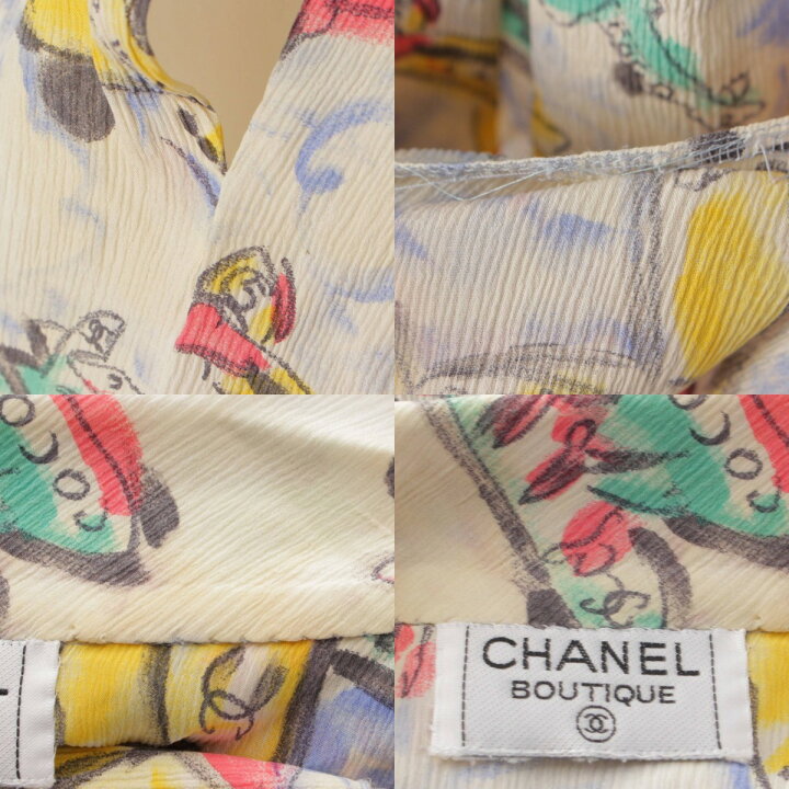 楽天市場】【シャネル】Chanel 94P ココマーク 飛行機柄 94SS 