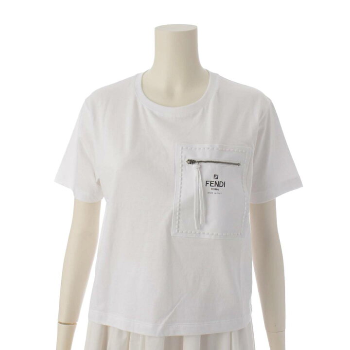 楽天市場】【フェンディ】Fendi ロゴポケット セレリア クロップド T