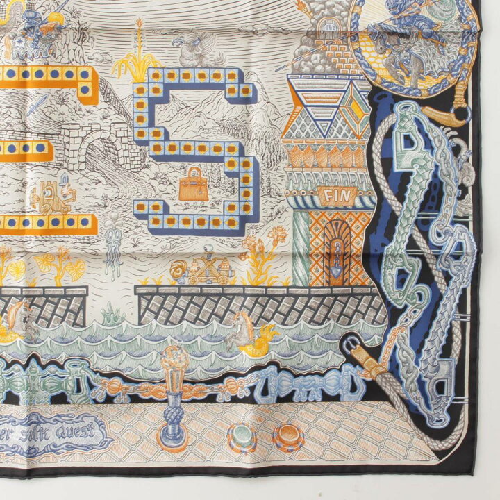 楽天市場】【エルメス】Hermes 23AW カレ90 シルクスカーフ Super Silk 