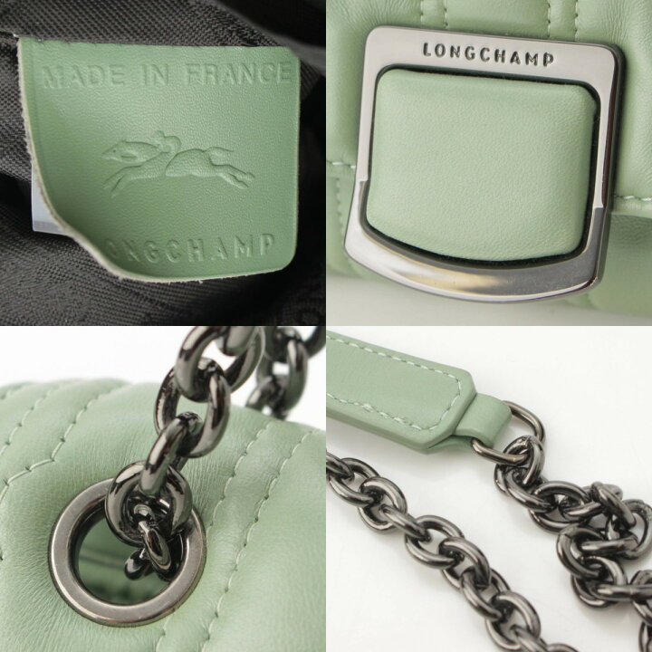 楽天市場】【ロンシャン】Longchamp レザー ブリオッシュ チェーン 