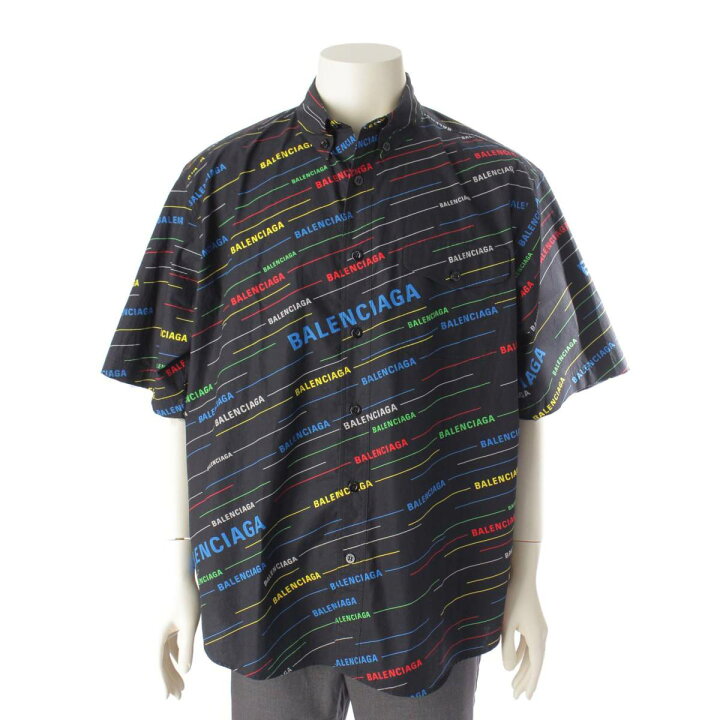楽天市場】【バレンシアガ】Balenciaga メンズ 19SS ロゴ 半袖 シャツ  
