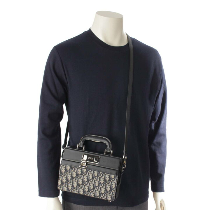 楽天市場】【ディオール】DIOR オブリーク ロック ボックス レザー  