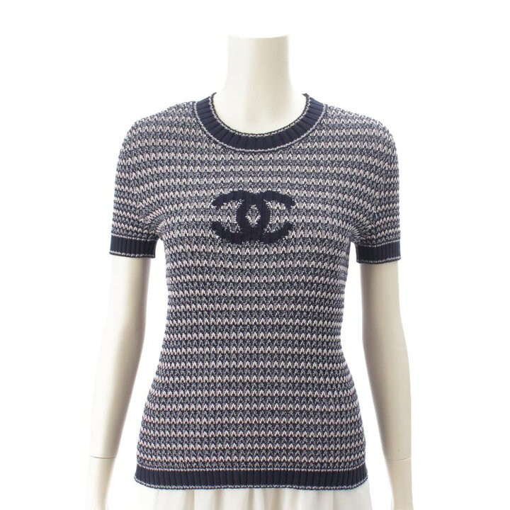 楽天市場】【シャネル】Chanel ココマーク 半袖 ニット トップス 