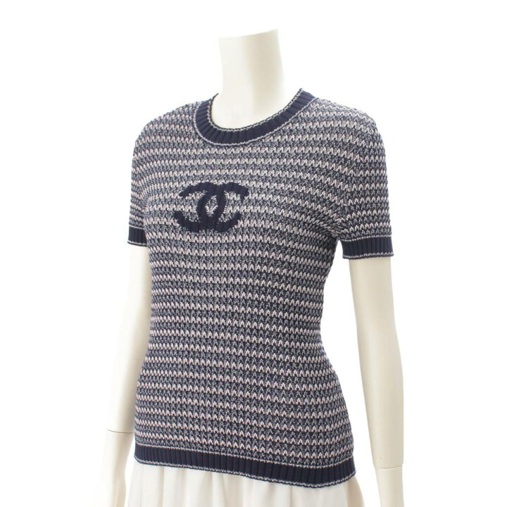楽天市場】【シャネル】Chanel ココマーク 半袖 ニット トップス  