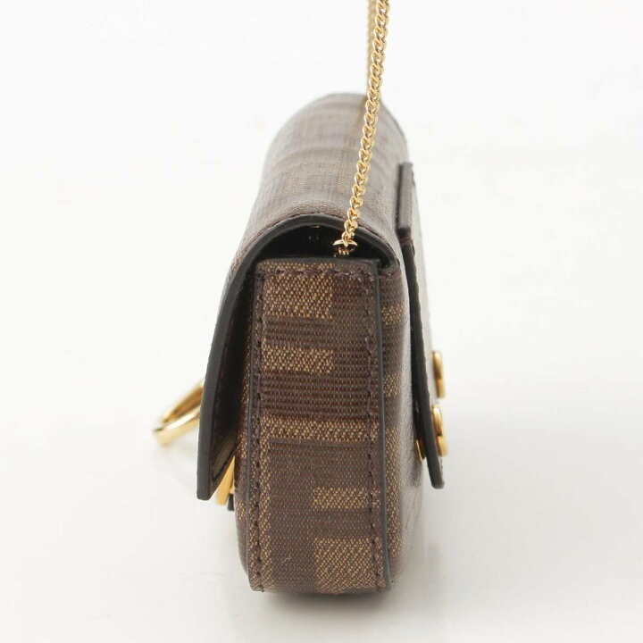 楽天市場】【フェンディ】Fendi ズッカ柄 チェーン ナノバケット 