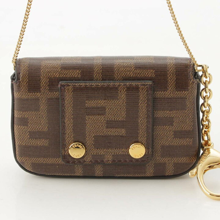 楽天市場】【フェンディ】Fendi ズッカ柄 チェーン ナノバケット 