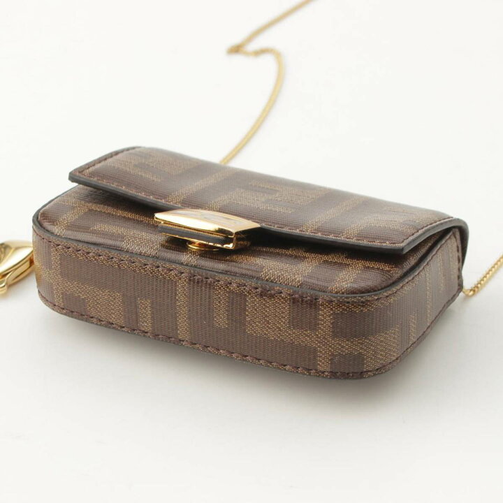 楽天市場】【フェンディ】Fendi ズッカ柄 チェーン ナノバケット 
