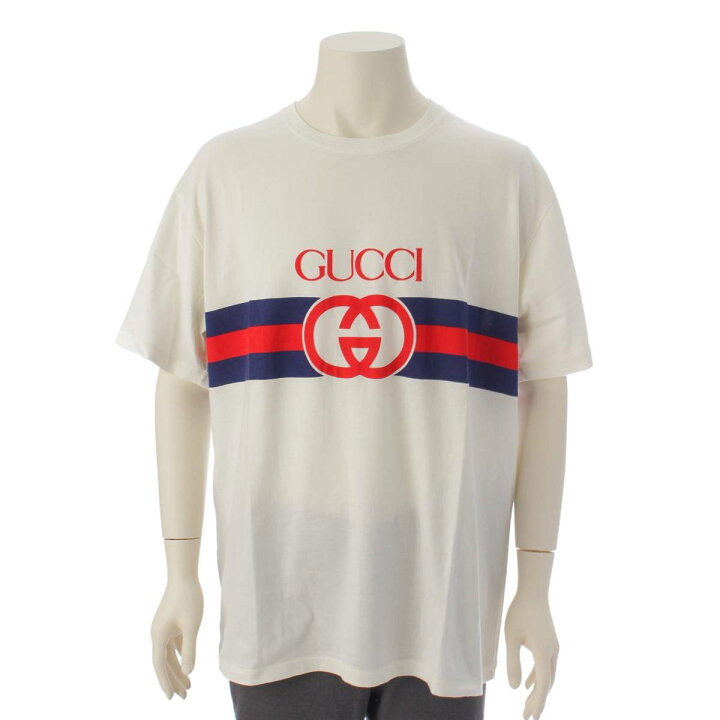 楽天市場】【グッチ】Gucci メンズ インターロッキング ロゴプリント T 