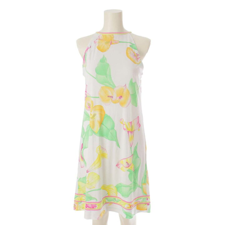 楽天市場】【レオナール】LEONARD 花柄 カンカン ノースリーブ  