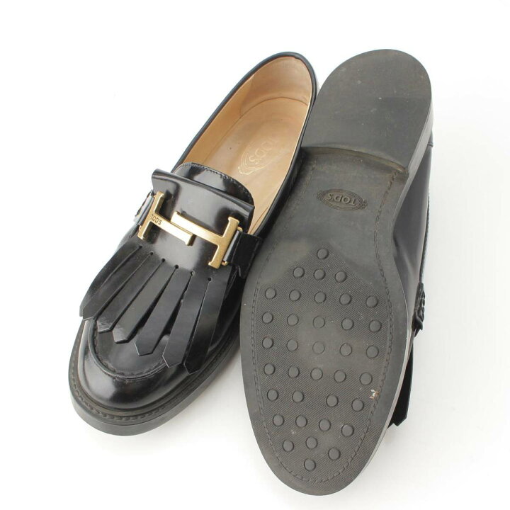 楽天市場】【トッズ】Tods ダブルT レザー タッセル ローファー 