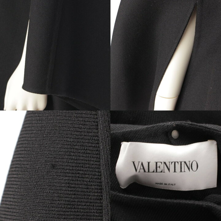 楽天市場】【ヴァレンティノ】Valentino ウール フード付き ポンチョ 