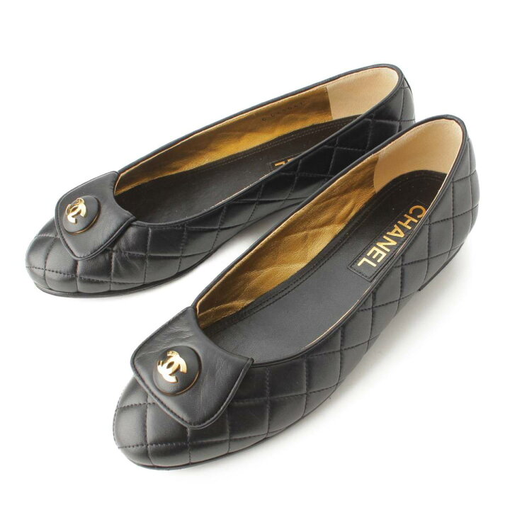 楽天市場】【シャネル】Chanel 23A ココマーク マトラッセ バレリーナ 