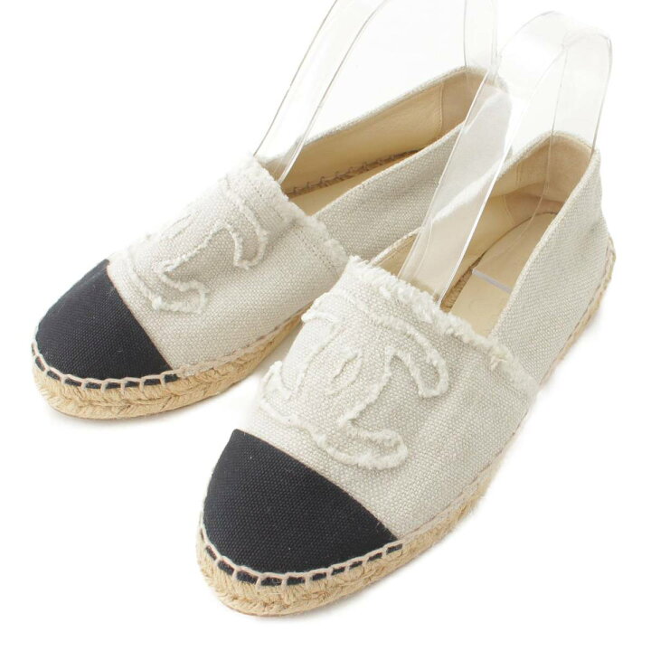 楽天市場】【シャネル】Chanel ココマーク エスパドリーユ スリッポン 