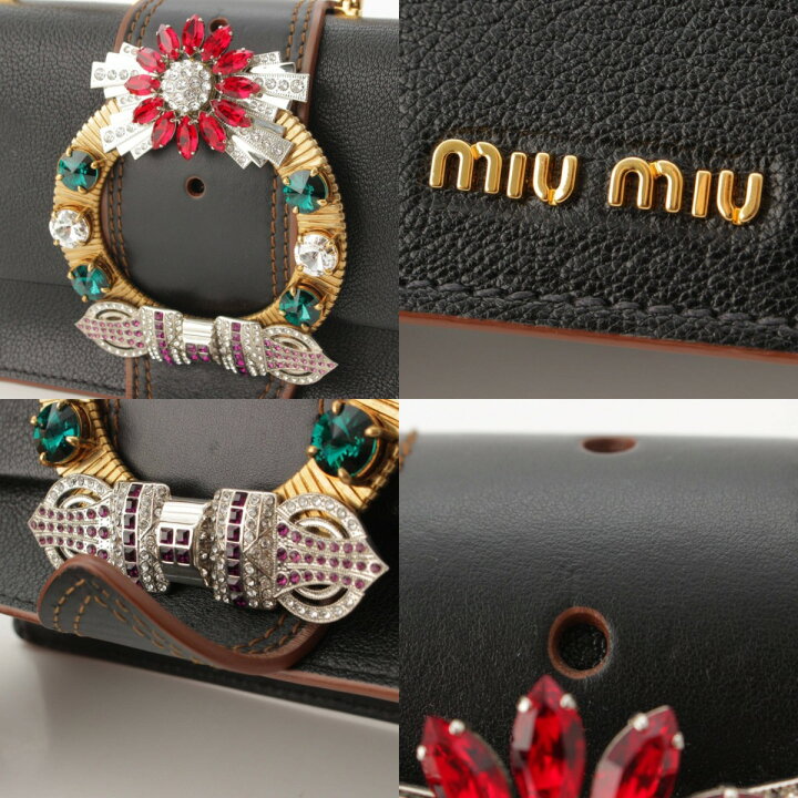 楽天市場】【ミュウミュウ】Miu Miu ミュウ レディ マドラス ビジュー 