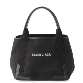 【バレンシアガ】Balenciaga　ネイビーカバス スモール ポーチ付き キャンバス トートバッグ 3399332 ブラック 【中古】【鑑定済・正規品保証】192902