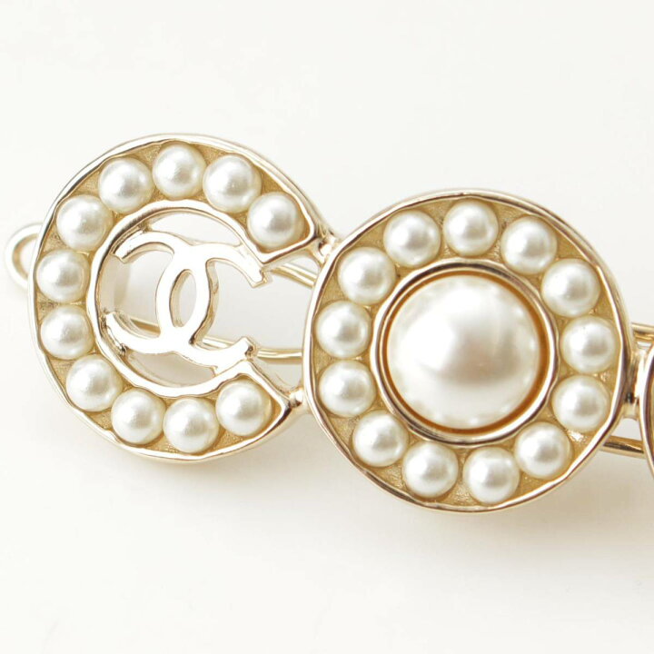 楽天市場】【シャネル】Chanel B21 ココマーク ロゴ Fパール ヘア  