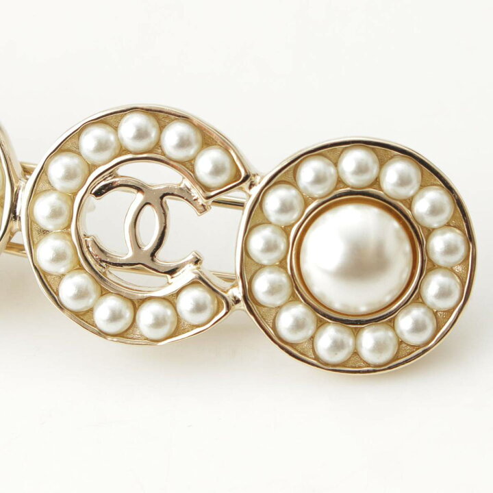楽天市場】【シャネル】Chanel B21 ココマーク ロゴ Fパール ヘア 