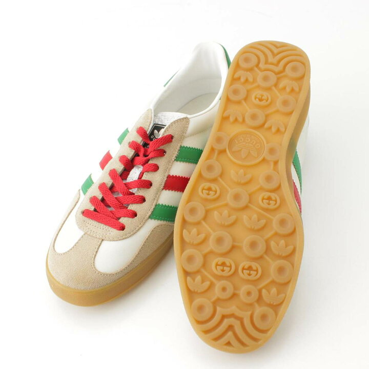楽天市場】【グッチ】Gucci アディダス コラボ メンズ レザー×スエード  