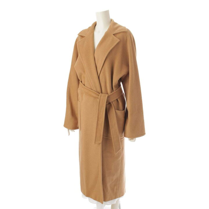 楽天市場】【マックスマーラ】Max mara ベルト付 キャメル100% ロング  