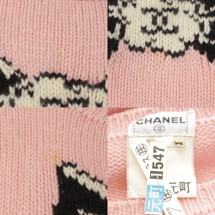 楽天市場】【シャネル】Chanel 95A カメリアリボン トップス ニット 